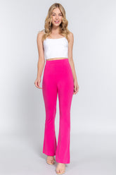 Comfortable Waist Elastic Slim Flare Yoga Pants - Breathable & Stylish Activewear
